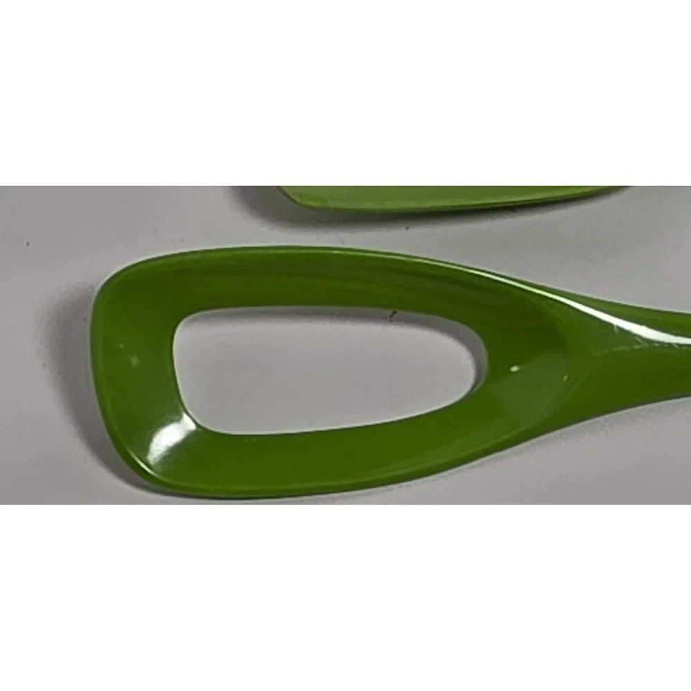 Vtg Rosti Mepal Hutzler Melamine Utensil Set 3 Avocado Green Spatula Fork Spoon